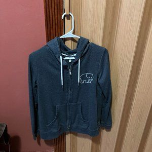 Womans ivory ella size small zip up jacket